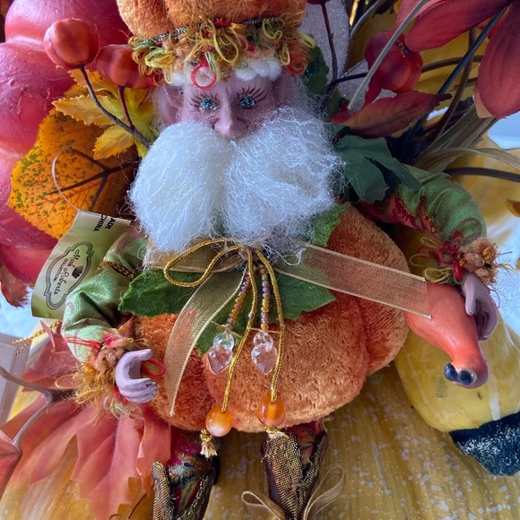 Mark Roberts Pumpkin Gourd Fairy Fall Bouquet Botanical Decor Limited Edition - Picture 14 of 15